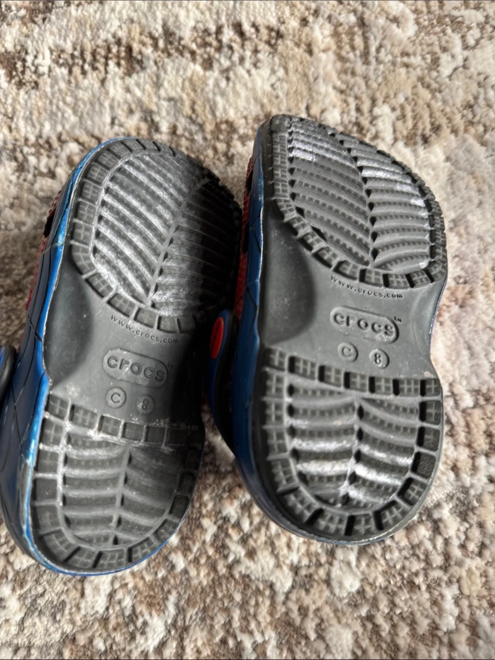 CROCS Kids Red Spider-Man Slip-On Clogs